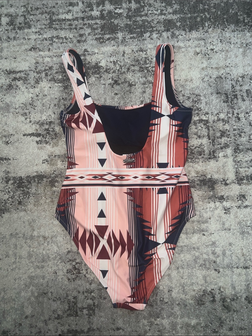 Hooey Pink & Rust Aztec-Print One-Piece - Picture 2 of 5